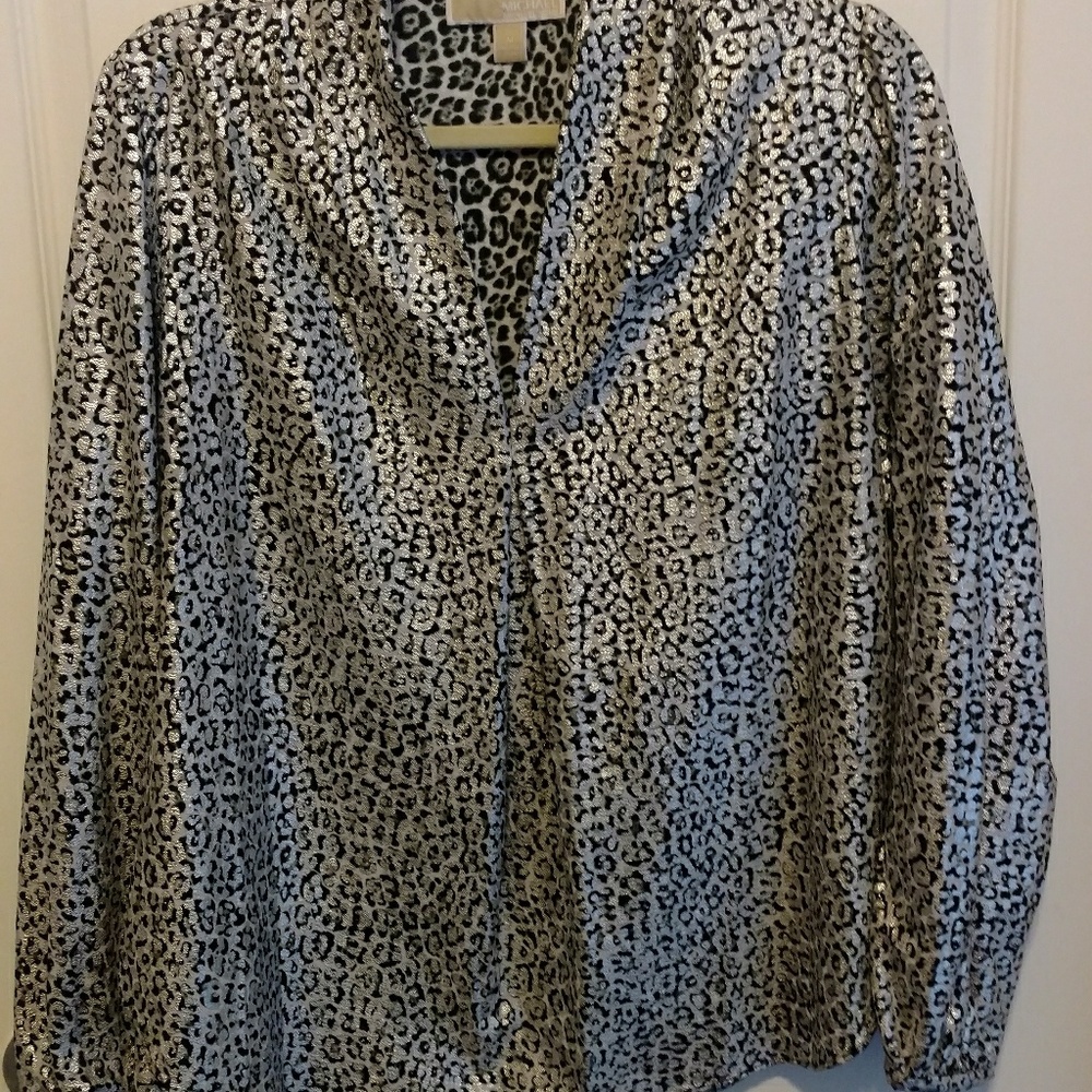 Michael Michael Kors Leopard Print Top